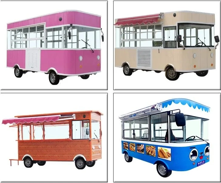 Trailers Food Trucks Hot Dog Pizza Kiosk Cart for Sale/Fast Food Kiosk/Buffet Car Home Furniture