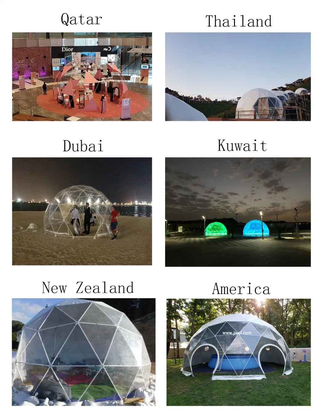 10m Camping Trade Show Glamping House Steel Lodge for Wedding Outdoor Geodesic Dome Tent