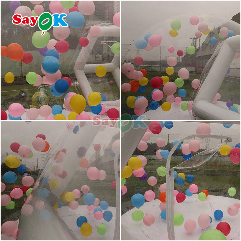 3m/4m Dia PVC Inflatable Tent Outdoor Event Inflatable Transparent Bubble Dome House for Advertising