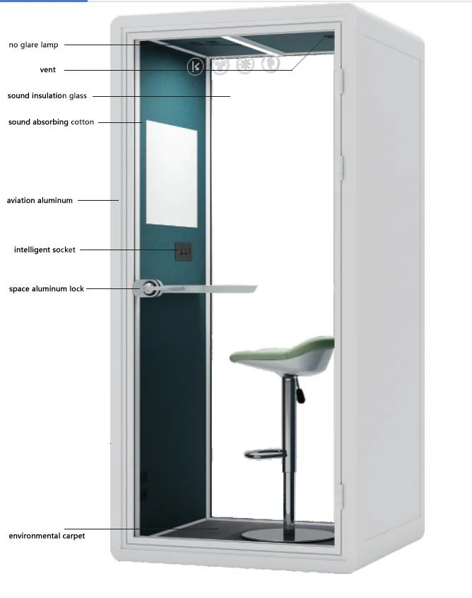 Soundproof Prefab Indoor Outdoor Meeting Office Live Broadcast Pod